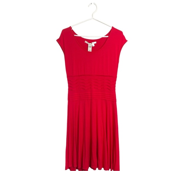 Max Studio NWT Red Summer Dress, Stretch Size L - Picture 3 of 10